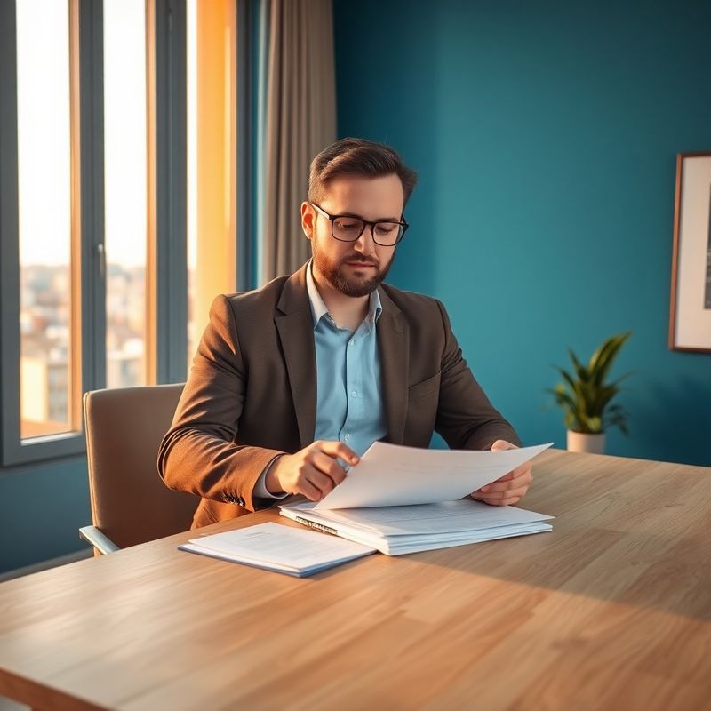 Consultant fiscal AdvisoryVisionary analizând documente într-un birou din Constanța
