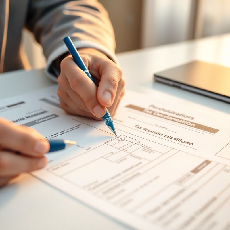 Declarații fiscale semnate și ștampilate